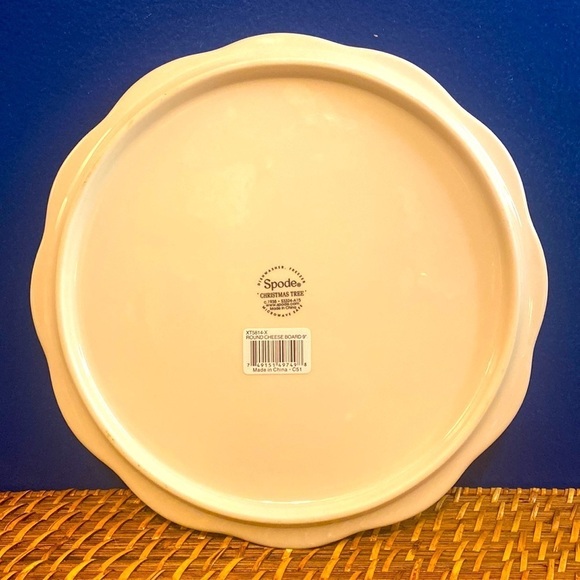 BRAND NEW IN BOX Spode Christmas Tree 9" Cheese Cookie Plate Trivet - Picture 3 of 5